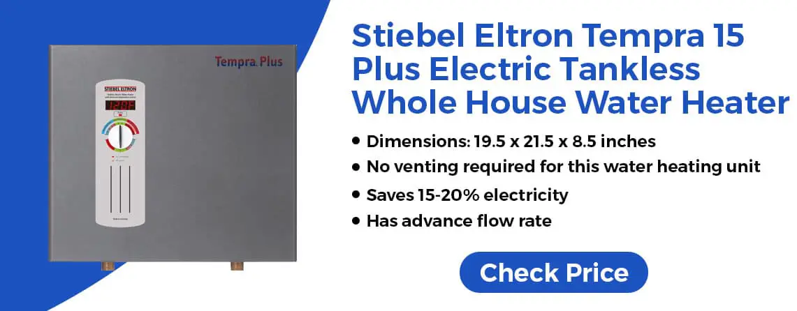 Stiebel Eltron Tempra 15 Plus Electric Tankless Whole House Water Heater