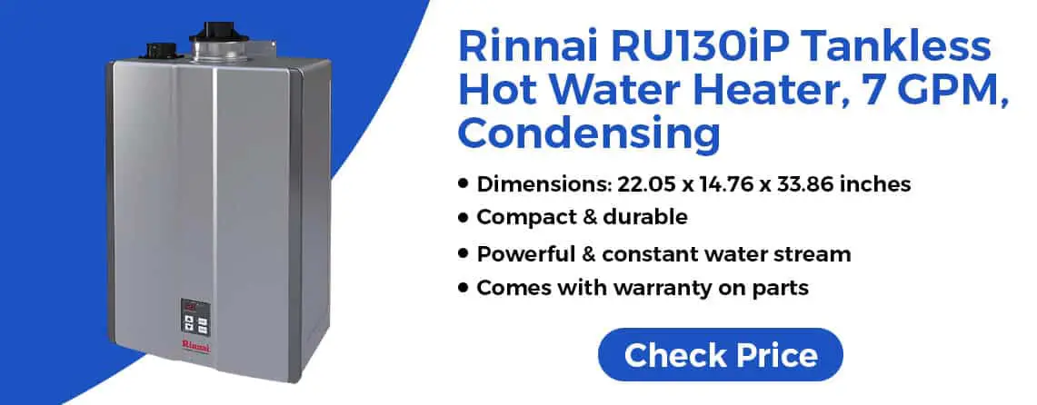 Rinnai RU130i tankless water heater