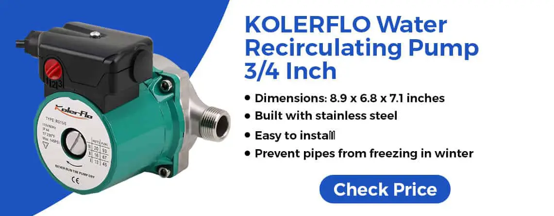 KOLERFLO 3/4 Inch Water Recirculating Pump