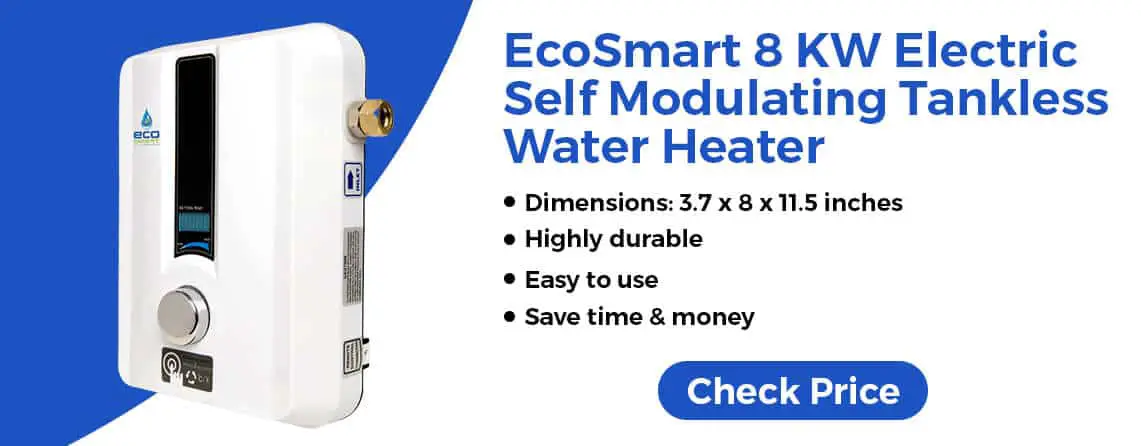 EcoSmart 8KW Tankless Point of use water heater