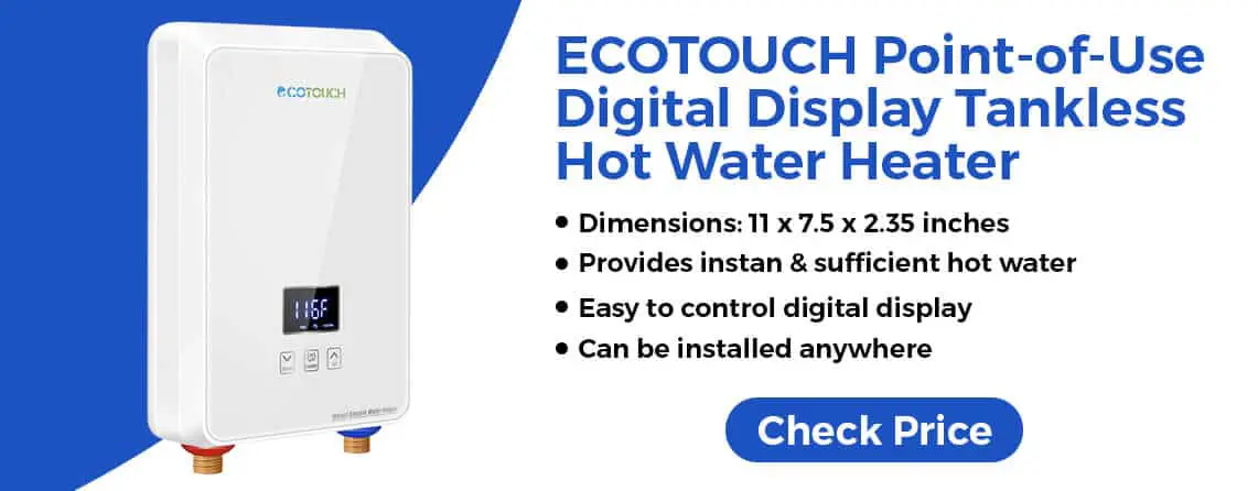 ECOTOUCH Point-of-Use 5.5 KW 240V Hot Water Tankless Water Heater