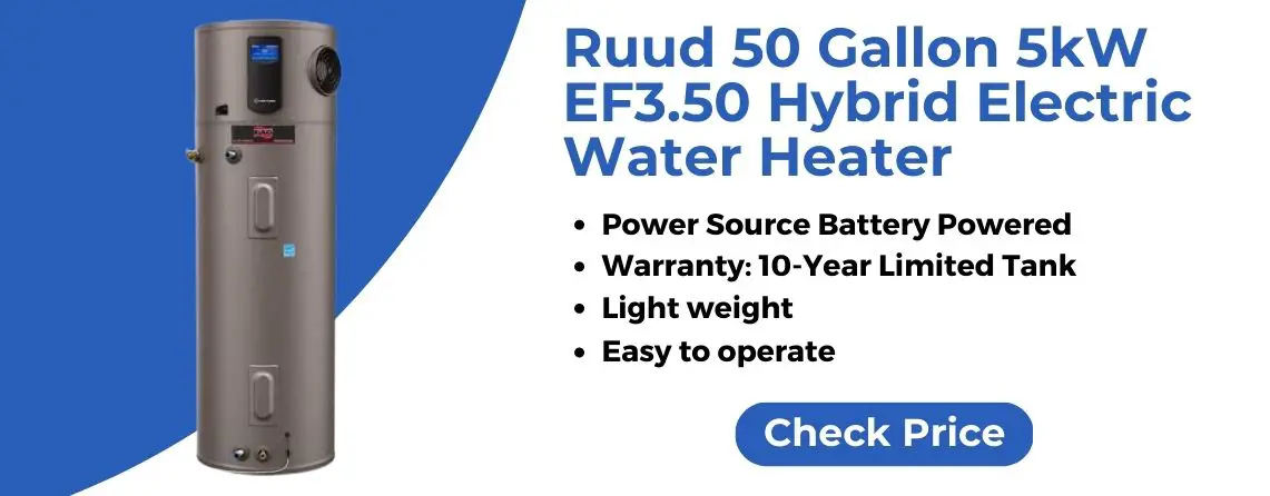 Ruud 50 Gallon Hybrid Water Heater