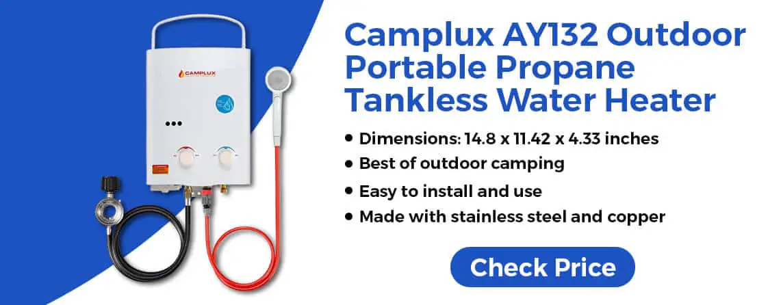 Camplux Tankless Water Heater for Small Family